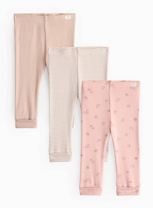 Baby Chino Print Leggings 3 Pack 6-9 months